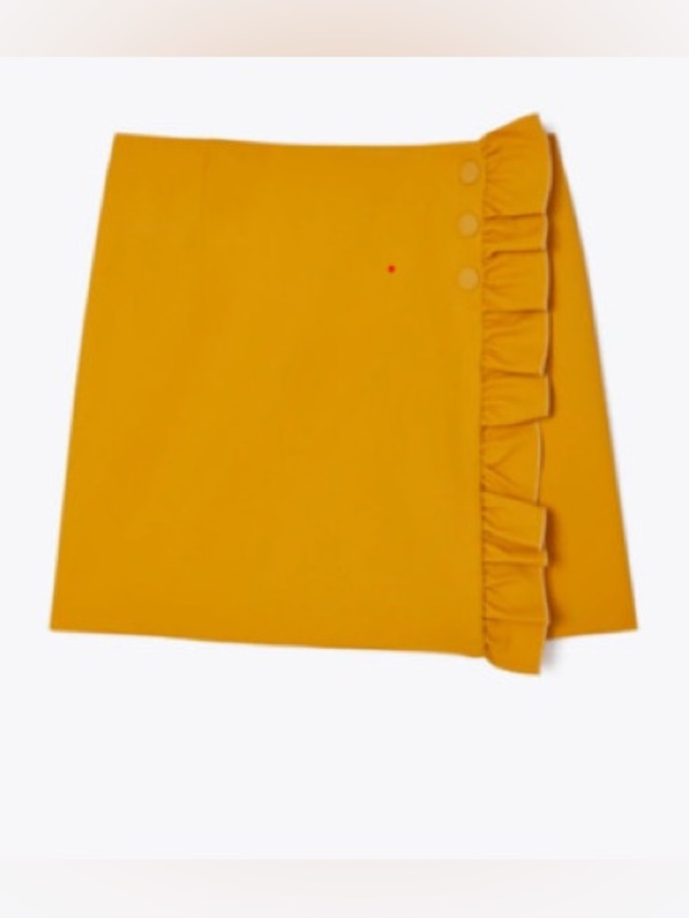 Tory Sport Mustard Yellow Ruffle Skort in Small